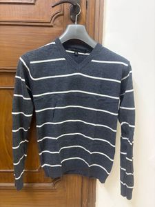 Striped V-Neck Sweater