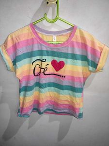 Cute Rainbow Crop Top ❤️🌈