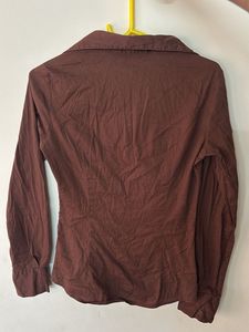 Brown Terranova Long Sleeve Rushed Shirt