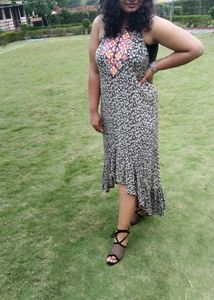 Holter Neck Cotton Dress