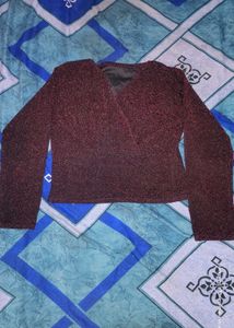 New Party Wear Sequins Crop Top