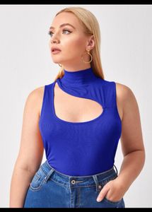 SHEIN Blue Sleeveless Top