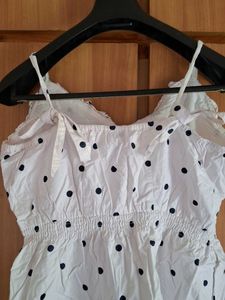 Polka Dot White Tank Top