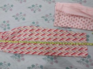 Peach Kurta With Pants And Dupatta