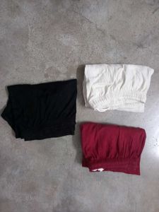 Leggings Bundle - Black, Maroon, White