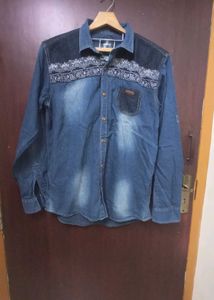 Unisex Denim Shirt with Design