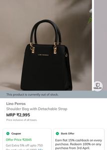 Lino Perros Black Satchel Bag