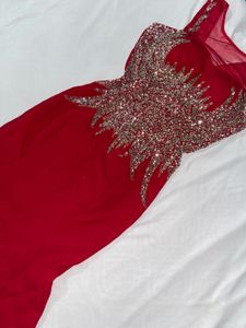 Red Cocktail Gown