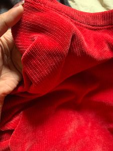 Comfy Red Pullover Sweater