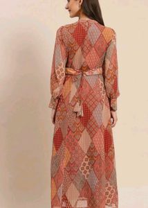 Juniper Multi Bohemian Printed Belted Maxi Dress