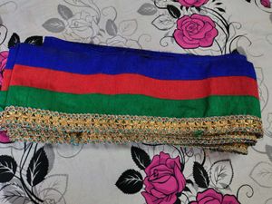 Triple Colour Lace With Golden Border