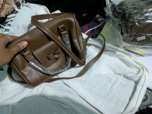 Brown Shifa Cherry Satchel