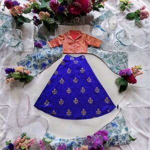 Embroidered Lengha Choli, &#34;XL&#34; Size