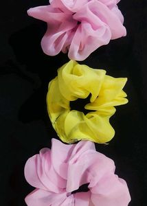 Colorful Organza Scrunchies