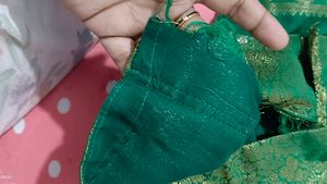Green Brocade Blowse
