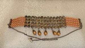 Elegant Pearl &amp; Crystal Choker