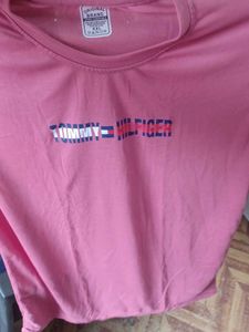 Tommy Hilfiger Pink Tee Available In Many Colors💕