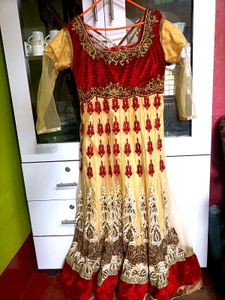 Elegant Embroidered Anarkali Gown