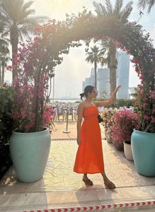 The Scorleo Ruz Cotton Strapless Dress