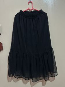 Black Tiered Skirt