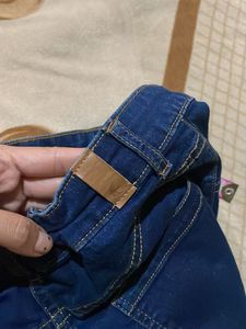 Denim A-Line Mini Skirt