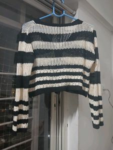 Striped Knit Cardigan