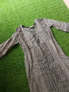 Elegant Grey Maxi Dress
