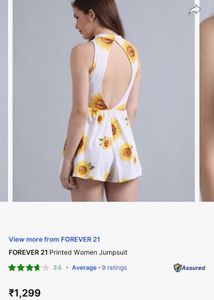 FOREVER 21 Printed Women Jumpsuit