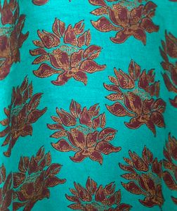 Teal Floral Print Kurti