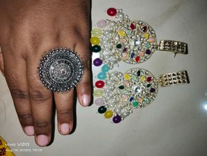 Statement Earrings &amp; Ring Set[Combo]🎉🎊