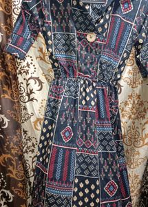 Printed Midi Dress