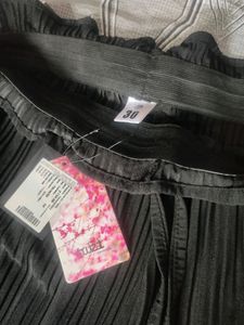 Black Elastic Trouser Pant