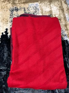 Stylish Red Pullover Sweater