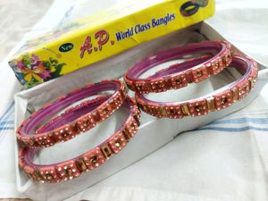 Baby Pink Colour Bangles