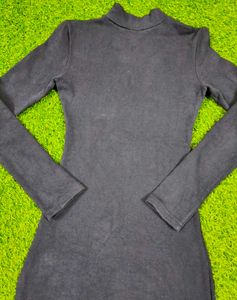 Elegant Navy Bodycon Midi Dress