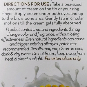 mamaearth Bye Bye Dark Circles Eye Cream