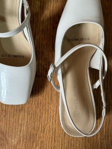 White Mary Jane Heels