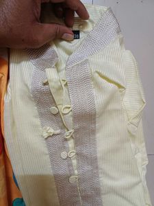 Men&#39;s Blue Cotton Kurta