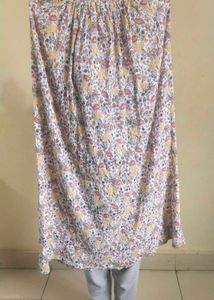 WOMENS FREE SIZE FLORAL SKIRT