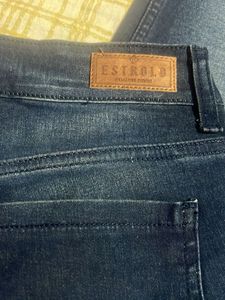 Dark Wash Jeans with Flare Bottom