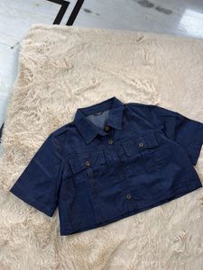 CROP DENIM SHIRT