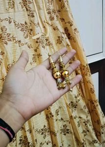 Girlish Heavy Golden One-Peice Dress 😍