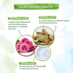 Mamaearth Multani Mitti Bulgarian Rose Face Wash
