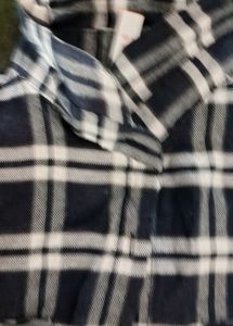 Stylish Plaid Shirt And Graphic Tee Combo