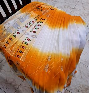 Tri Colour Saree