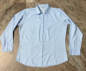 Office Light Blue Shirt for Girls