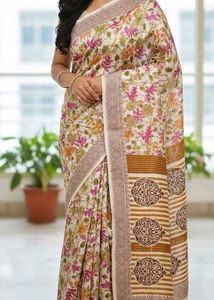 Floral Print Saree