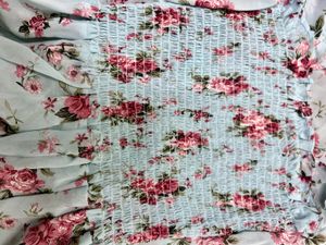 Floral Wrap Top