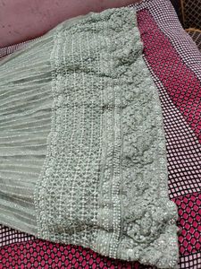 Elegant Silver Embellished Gown
