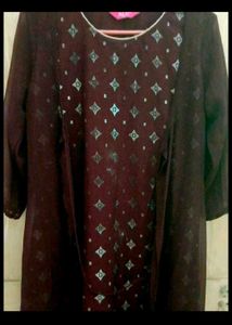 Stylish party Frock with coat attached or kurta